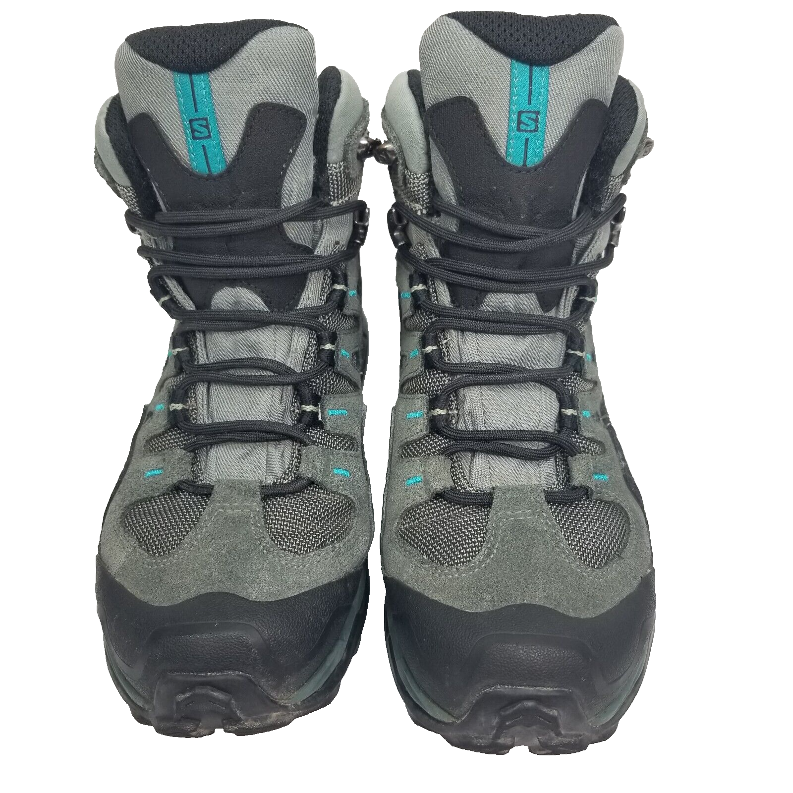Stivali da trekking Salomon Conquest GTX donna taglia 5 5 Mid Gore Tex grigio nero escursionismo