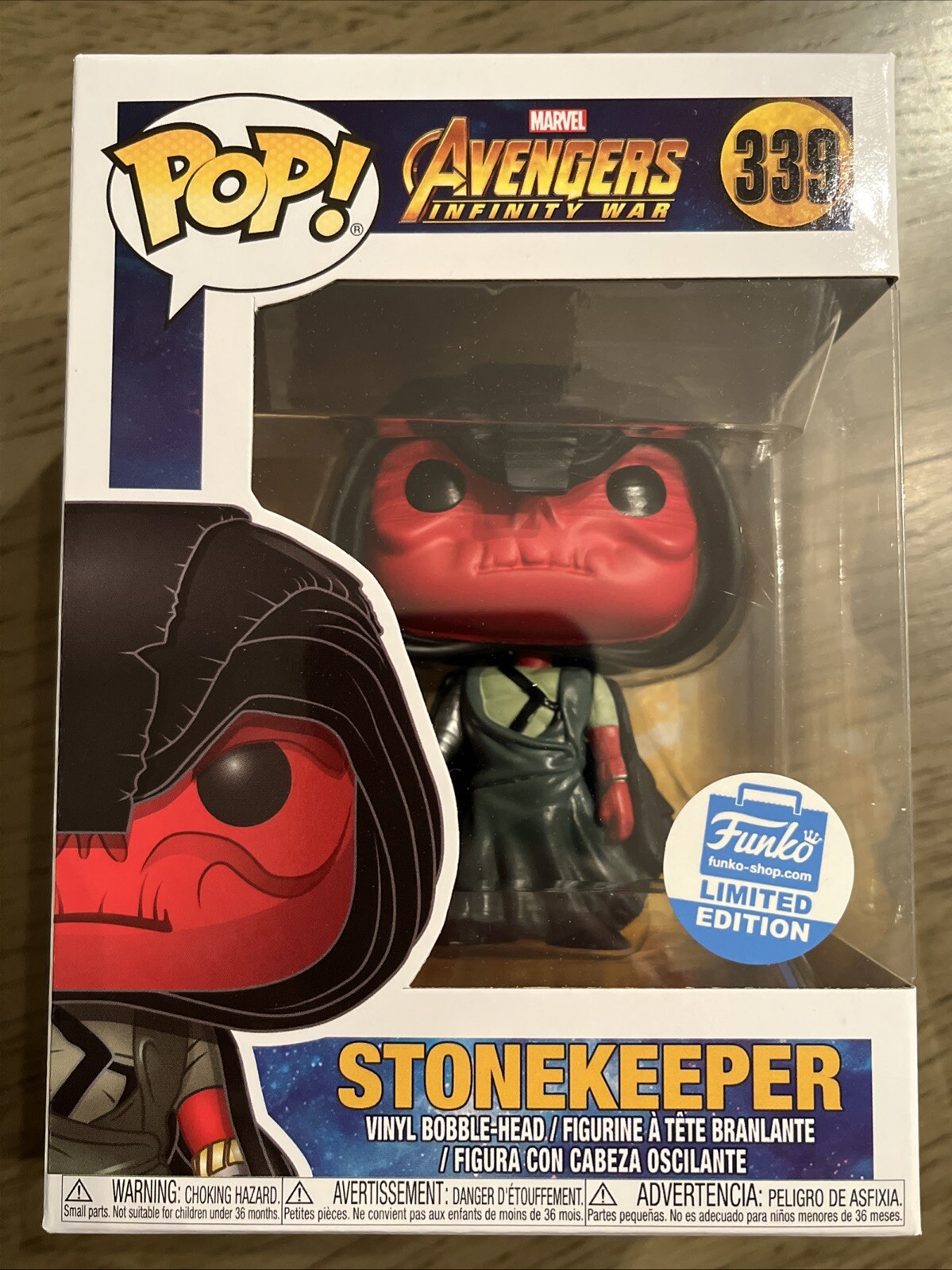Stonekeeper - Funko Pop Exclusivo De Funko Shop! Figura Disney Marvel Avengers #339
