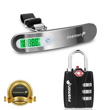 TSA Approved Combination Travel Luggage Suitcase Bag Lock Hanging Scale Weight