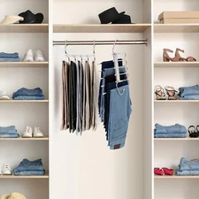 Pants Hangers Save Space Clothes Hanger with Stainless Steel Hook Utopia Home