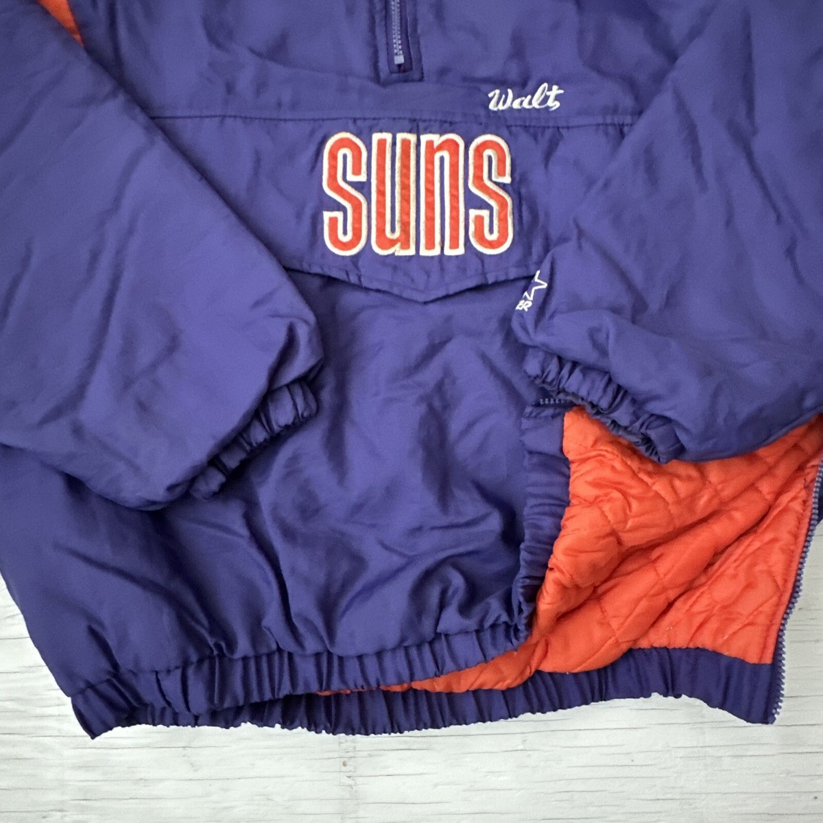 Vintage 90s NBA Phoenix Suns Pullover 1/2 Zip Starter Parka