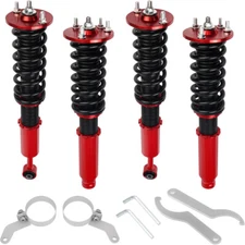 Red Coilovers Suspension Kit for 03-08 Honda Accord Adjustable Struts Shocks