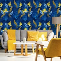 10M Vlies Tapeten Rollen Wohnzimmer Blumen Monstera BläTter Exotisch Xxl 3837