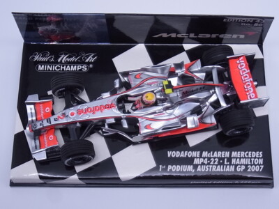 マクラーレン・メルセデス MP4-22 1/43 Minichamps 1/43 Vodafone Mclaren Mercedes MP4-22 F1 Lewis Hamilton