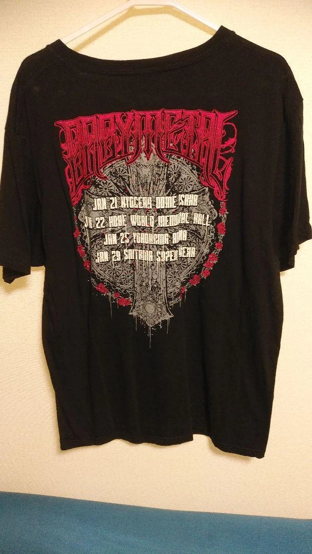 BABYMETAL SILK TOP HAT FOX TEE T-shirt L size Black From JP m01143 