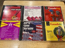 karaoke CD lot of 7 christmas carols, ladies night, pop rock, wedding, party
