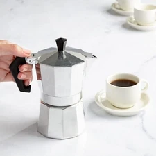 Classic Stovetop Espresso Coffee Maker, Moka Pot for Italian and Cuban Café Brew