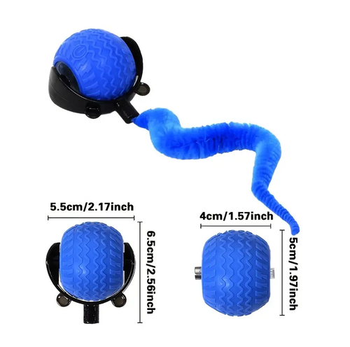 Interaktiver Katzenspielzeug Ball USB Wiederaufladbar mit Schwanz Smart Motion Haustierspielzeug Indoor - Bild 10 von 18
