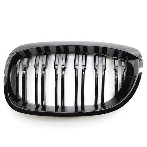 Glossy Dual Slat Front Kidney Grille For 2003-05 BMW 3 Series E46 Coupe Facelift - Picture 5 of 9