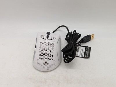 Glorious Model D - Kleine Gaming Maus USB Kabelgebunden RGB Optisch Matt Weiß für PC