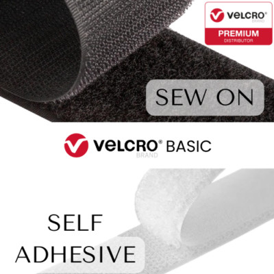 Klettband Basic Klett VELCRO  Klebeband Rückenband selbstklebend zum Aufnähen