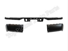For 2007-2012 Chevy Silverado Rear Bumper Blk Capend Impact Wo Sensor Hole 3pc For 2007-2012 Chevy Silverado Rear Bumper Blk Capend Impact Wo Sensor Hole 3pc