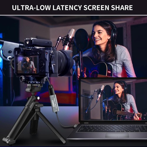 Compact 1080P HDMI Capture Card, Ultra-Low Latency for Live Streaming & Teaching - Afbeelding 6 van 12