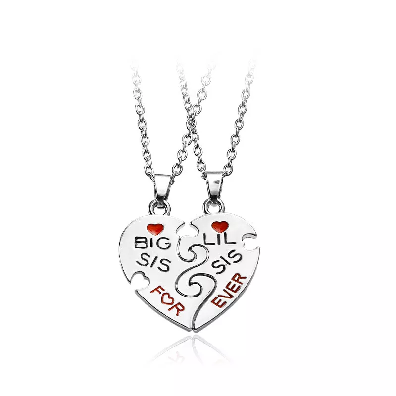 Big sis 2024 lil sis necklace