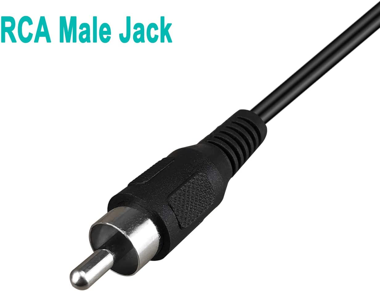 SIOCEN (3 Pack 6 Ft) Replacement RCA Male Plug Jack Connector Adapter
