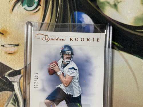 2012 Prime Signatures Football Case Keenum Rookie Auto SP 112/199 - Picture 2 of 7