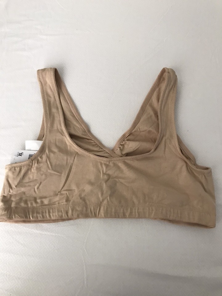 Motherhood Plus Size Wrap Maternity and Nursing Sleep Bra Nude (XL