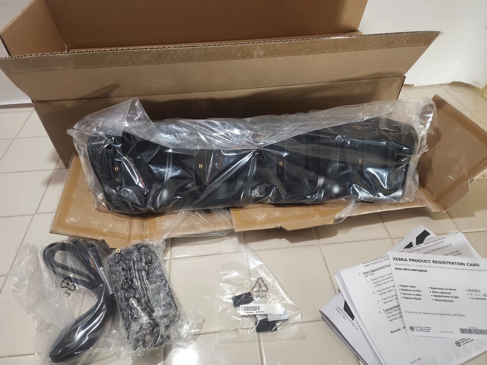 ZEBRA MZ POWER STATION 4 Slot Charger W/ Power Supply for MZ 320 MZ320 MZ220 - Image 3 of 4