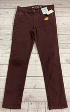 Boy's Cat  Jack Jogger Jeans Skinny Burgundy Size 12 NWT