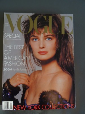 Vogue Magazin September 1986 Paulina Porizkova cover by Richard Aved US Ausgabe