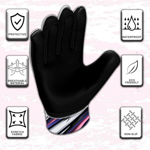 FIGHTSENSE Kids Goalie Gloves, Strong Grip, 4mm Latex, Ages 6–15, Breathable - Picture 21 of 50