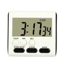 LCD Hour Minute Second Count Up Countdown Digital Kitchen Timer Loud Alarm