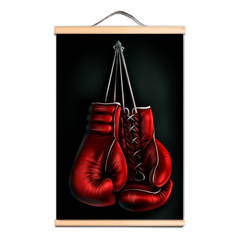 Boxing gloves Wall Art Painting Hanging Flag Banner, Combat Poster Gym  Decor
