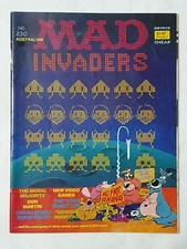 🔶️1982 VINTAGE AUSTRALIAN MAD MAGAZINE #230 SPACE INVADERS TABLETOP RETRO GAME
