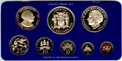 Jamaica Proof Set 銀貨 Buy 1973 Jamaica 7-Piece Proof Set | APMEX