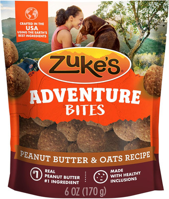 Zuke S Adventure Bites Pet Treats for Dogs, Soft Dog Treats with Real Peanut But