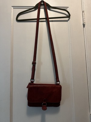 Women s Jack Georges  Leather Crossbody With Adjustable Strap 