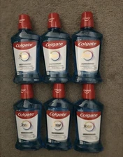 LOT Of 6 COLGATE TOTAL 24 HR PROTECTION PEPPERMINT MOUTHWASH    16.9 FL OZ