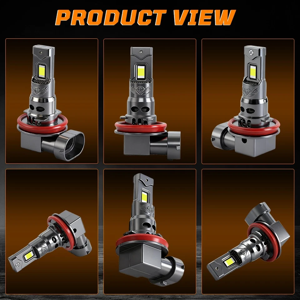 2Pair H8/H9/H11 For Freightliner 114SD 2012-24 LED Headlight Bulbs High/Lo Beams — 第 4/4 张图片