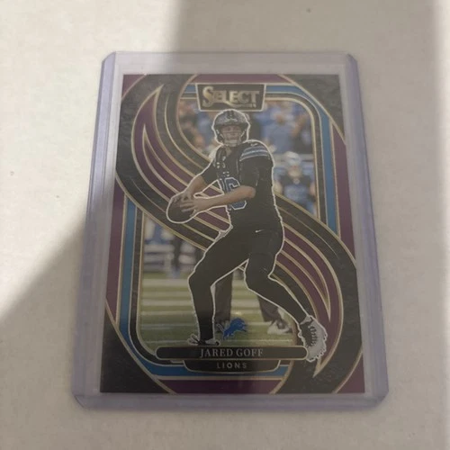2024 Panini Select - Premier Level Jared Goff #123 Purple Prizm /75