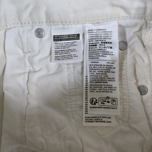 Levis Premium Jeans Women 24x31 Stone Ribcage Wide Leg Big E High Rise Festival - Picture 17 of 17