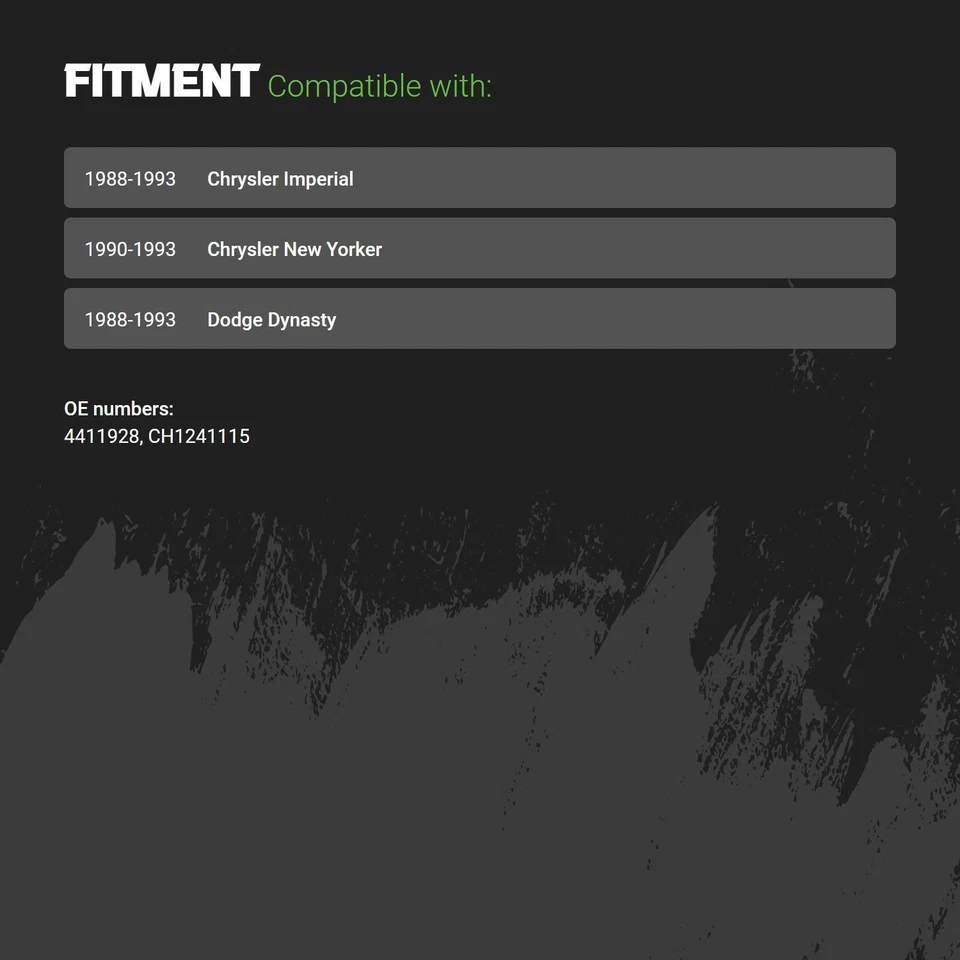 Fender For Chrysler New Yorker 1988-1993 Right Front CAPA Certified 4411928 Foto 2 de 2