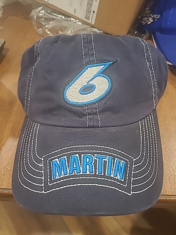 NWT Vtg Roush Racing MARK MARTIN #6 HAT Navy Blue Embroidered NASCAR