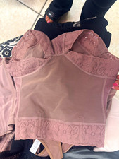 Women s Pink High Rise Floral Lace Brief Pant...
