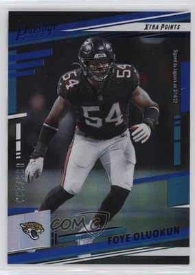 2022 Panini Prestige Xtra Points Premium Blue 66/299 Foye Oluokun #17 0f21