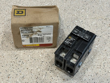 Square D HOM2100 , 100 Amp Circuit Breaker 120/240VAC 2P NEW IN BOX, US SELLER