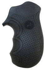 Pachmayr Diamond Pro Series Grip Black With Finger Grooves For Ruger LCR - 02482