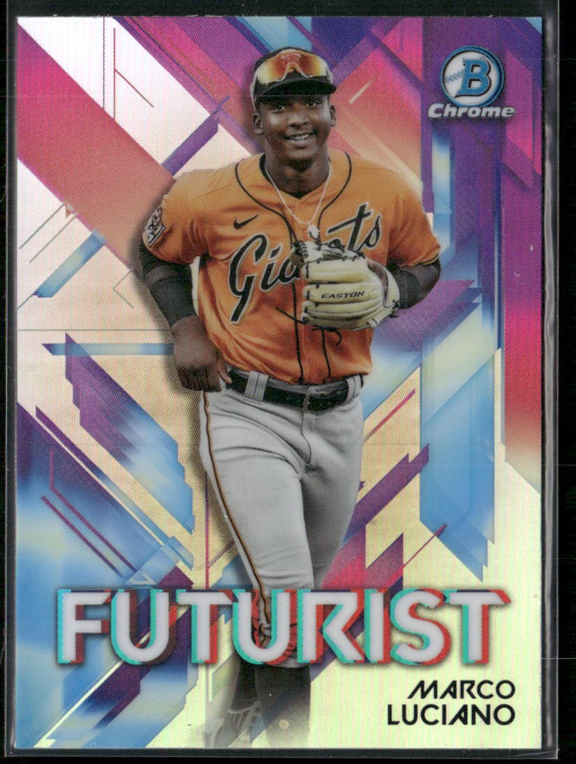 2021 Bowman #FUT-ML Marco Luciano Chrome Futurist Refractor