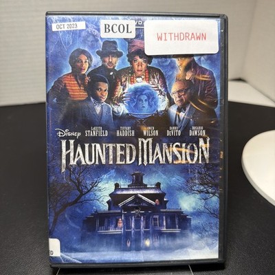 Haunted Mansion 2023 DVD Disney Tiffany Haddish Owen Wilson Ex-Library