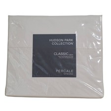 Hudson Park Collection Classic Linens Full Flat Sheet Egyptian Cotton Percale