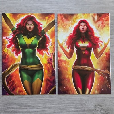 X-MEN #101 FACSIMILE NATHAN SZERDY GREEN AND RED PHEONIX VIRGIN VARIANT LOT 2022
