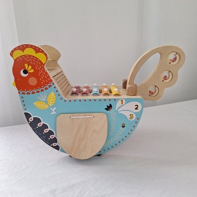 Complete Manhattan Toy Musical Wood Chicken Instrument  Toddler Toy w/ Xylophone