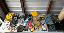Large lot of Empty Metal Plastic 8mm Super 8 Film Projector Reels with Cans