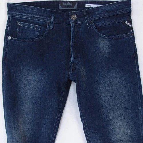 Mens Replay M1018 TIMMIE Stretch Slim Straight Blue Jeans W32 L30