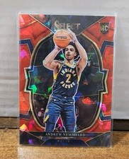2022-23 Panini Select - Concourse Andrew Nembhard #77 Red Cracked Ice Prizm (RC)