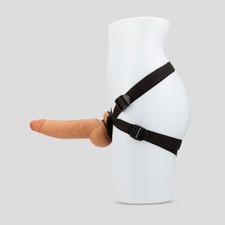 Adjustable Strap On Harness with Huge Silicone Dildo Dong Cock with Balls